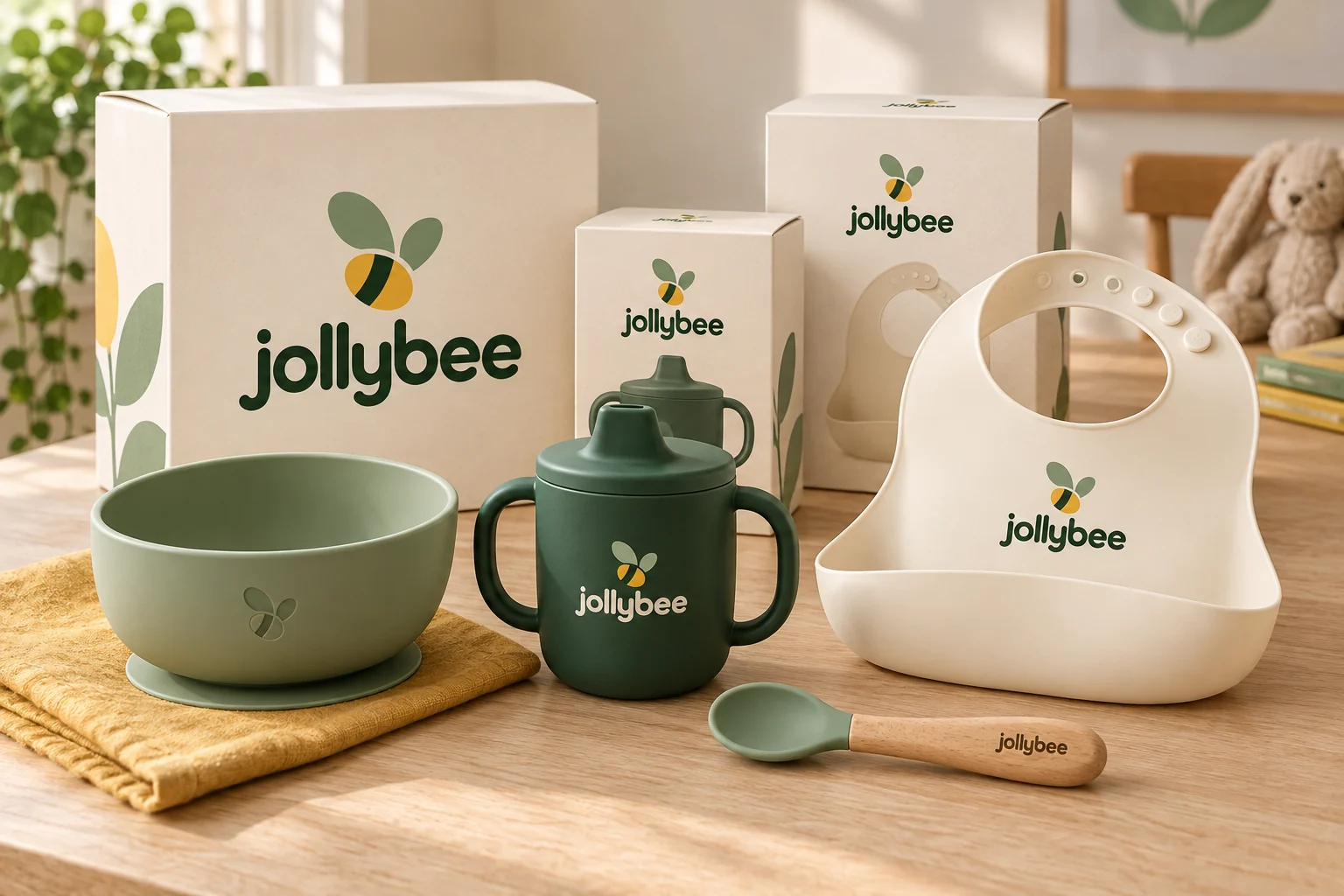 Jollybee silicone mealtime collection